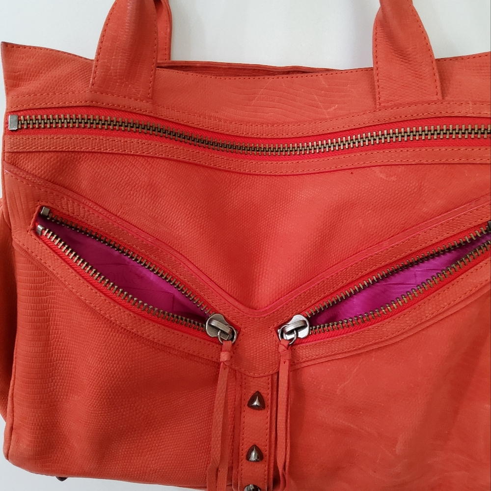 Botkier Orange Designer Tote Bag - Picture 3 of 13